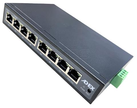 ADEX ADS208GRP-VPO, reverzný PoE switch, Web, 8x GLAN (8x PoE-out/in)