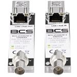 BCS-XCOAX/IP-II, Media konvertor, koaxial, 1x LAN, PoE af/at, 500m