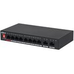 DAHUA PFS3010-8ET-96-V2, PoE switch 8x LAN, 2x GLAN, 96W