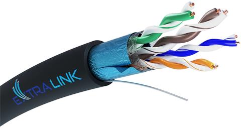 EXTRALINK (305m) kábel CAT5E, FTP, PE, 100MHz, Fca