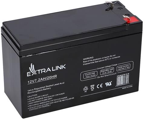 EXTRALINK, Batéria 12V, 7.2Ah, AGM, životnosť 5 rokov