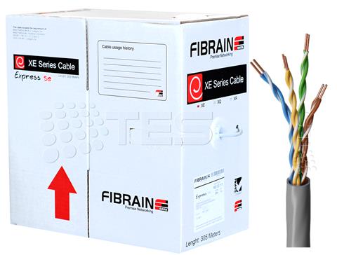 FIBRAIN (305m) kábel CAT5E, UTP, PVC 200MHz, Dca