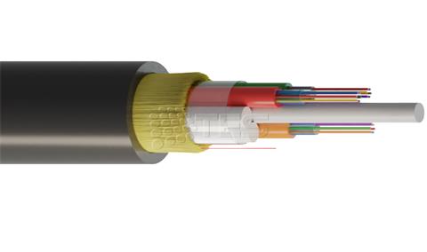 FIBRAIN AERO-AS03, Optický ADSS kábel, 72-vlákno, 6T12F, PE, 10,1mm, G.657A1, 3100N