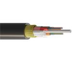 FIBRAIN AERO-AS04, Optický ADSS kábel, 96-vlákno, 9/125 8T12F, PE, 11,4mm, G.657A, 4200N, čierny