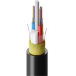 FIBRAIN AERO ASP02, Optický kábel, hybridný, 12-vlákno, 9/125, G.657A1, 1T12F, 2x1.5mm2 Cu, tube 2.2mm, 2000N