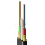 FIBRAIN AERO-DDF03-S, optický kábel, FLAT DROP, 48-vlákno, 2T24F, G.657A1, 4.8x9.3mm