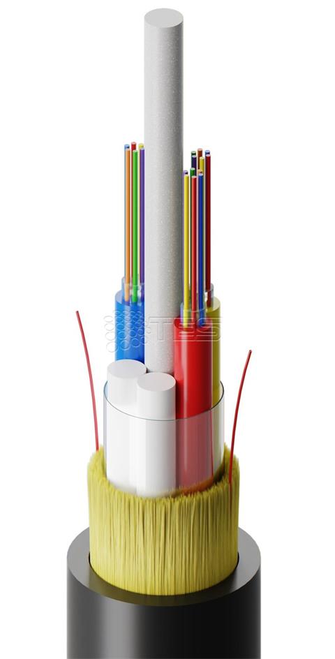 FIBRAIN AS02, Optický ADSS kábel, 24-vlákno, 2T12F, 10mm, G.657A1, 2100N