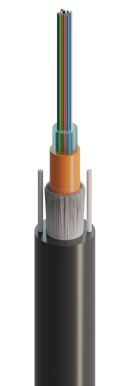 FIBRAIN BURRY-DAC-G, optický kábel, zemný, SM, 24-vlákno, 9/125, G.657A, 6.0mm, CLT, 650N