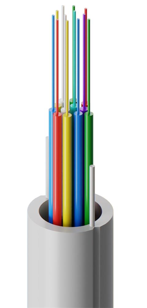 FIBRAIN EAC-RAs, Optický kábel, RISER, 24-vlákno, G.657A1, 12mm, 600N