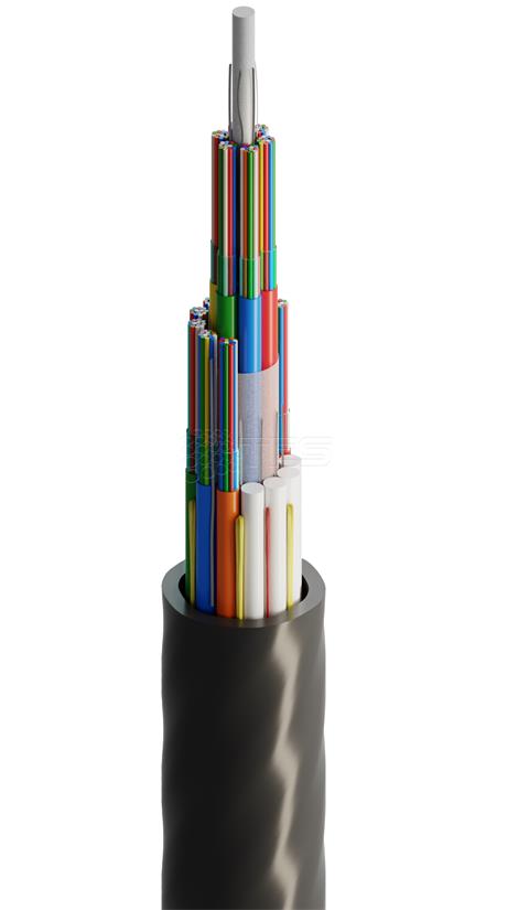 FIBRAIN MK-LXS10, optický kábel, 288-vlákno, G657A1, 9.3mm, 24T12F, MetroJET