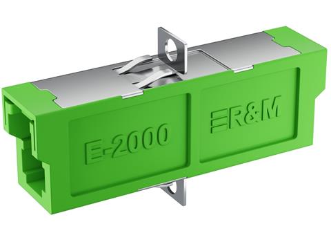 FIBRAIN Optický adaptér E2000/APC, SM, simplex, Ceramic