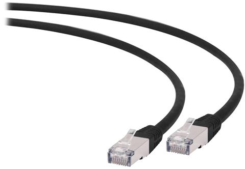 Gembird patch kábel CAT6A, SFTP LSOH, 1m, čierny