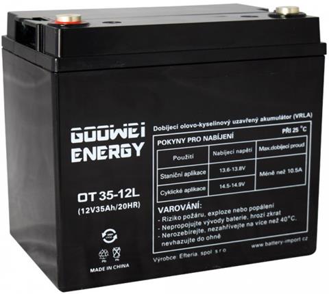 Goowei OTL35-12, Batéria 12V, 35Ah, AGM, B1