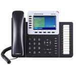 Grandstream GXP2160, VoIP telefón, 4,3", 6x SIP účet, HD audio, 6 program.tlačítka, 2x GLAN, PoE