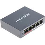 Hikvision DS-3E0105P-E(B) PoE Switch, 5x LAN (4x PoE), 60W