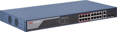Hikvision DS-3E1318P-EI PoE Smart switch, 16x PoE, 230W