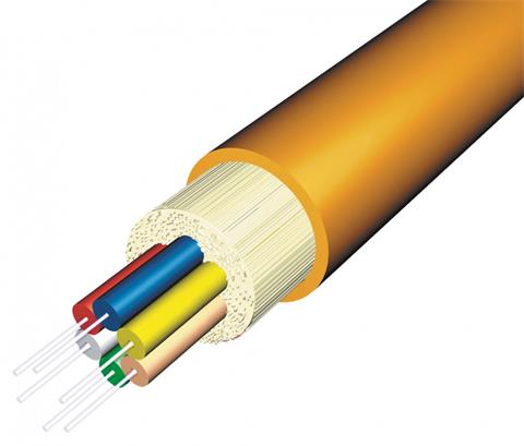 KDP Z236, optický kábel, FTTx DROP, SM, 4-vlákno, OM2, 50/125, 3.4mm, LSOH, čierny