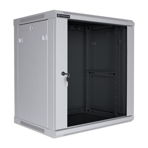 Linkbasic Rozvádzač 12U, 600x450mm, sklenené dvere, šedý, v demonte 2/2