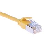 Masterlan Patch kábel, CAT6A, U/FTP, extra slim, 0.25m žltý