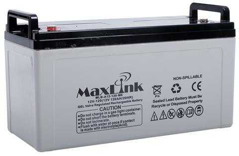 MaxLink Olovená batéria 12V 120Ah, AGM, M8