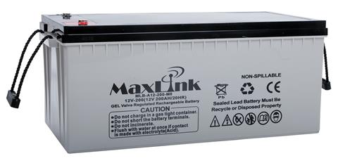 MaxLink Olovená batéria 12V 200Ah, AGM, M8