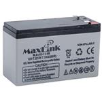 MaxLink Olovená batéria 12V 7,2Ah, AGM, Faston 6,3mm