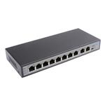 MaxLink PSAT-10-8P-250, PoE switch  10x LAN (8x PoE 250m), 802.3af/at, 120W