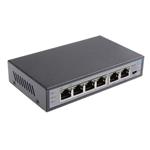 MaxLink PSAT-6-4P-250, PoE switch  6x LAN (4x PoE 250m), 802.3af/at, 65W
