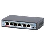 MaxLink PSBT-6-4P-250, PoE switch  6x LAN (4x PoE 250m), 802.3af/at/bt, 65W