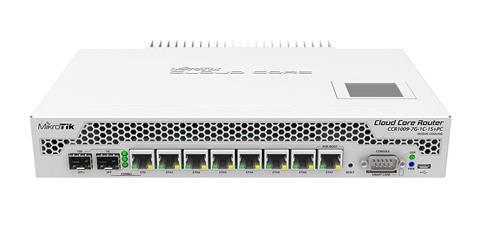 MikroTik CCR1009-7G-1C-1S+PC, 7x GLAN, 1x SFP+, 1x ComboPort, rackmount