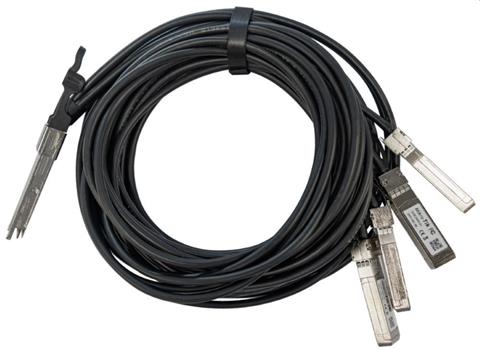 MikroTik Q+BC0003-S+, QSFP prepojovací brake-out kábel na 4x10G SFP+, 10/40G, 3m