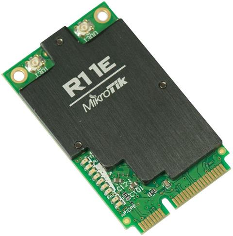 MikroTik R11e-2HnD, 2.4GHz miniPCi-e karta, 2x UFL konektor