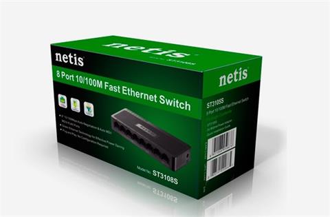 NETIS ST3108S switch 8x 10/100Mbps