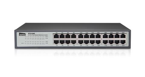 NETIS ST3124, 24-portový switch Rack 19'', 10/100 Mbps