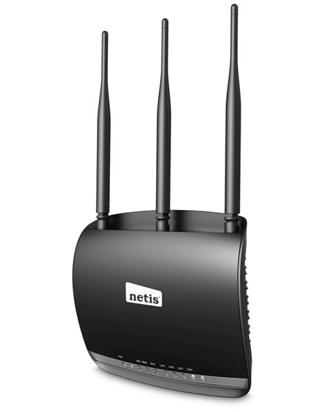 Netis WF2533, WiFi N300 Router, 4x LAN, 3x 5dBi Antena high power