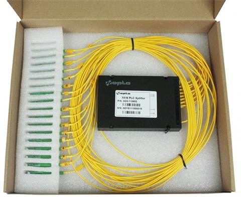 Optický splitter PLC, ABS box, 1x16 2mm, G657A1, LC/APC