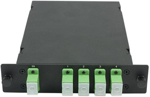 Optický splitter PLC, LGX box, 1x4 2mm, G657A1, SC/APC