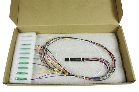 Optický rozbočovač PLC MINI 1x 8 0.9mm, LC/APC kon