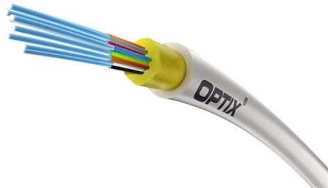 OPTIX Optický kábel, 2-vlákno, G.657A2, 5.3mm, LSZH, 800N, biely