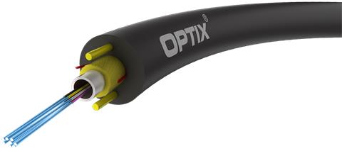 OPTIX Optický kábel, 24-vlákno, G.657A1, 5,8mm, PE 1200N (previs až 80m)