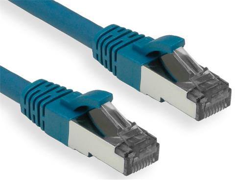OXnet patch kábel CAT5E, FTP, PVC, AWG24, 100MHz, 0.25m, modrý