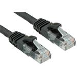 OXnet patch kábel CAT5E, UTP, PVC, AWG24, 100MHz, 0,25m, čierny