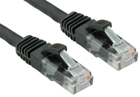 OXnet patch kábel CAT5E, UTP, PVC, AWG24, 100MHz, 0,5m, čierny