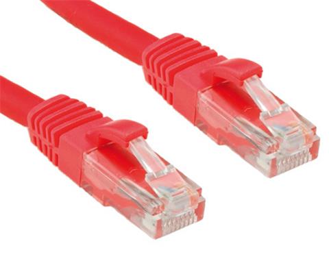 OXnet patch kábel CAT5E, UTP, PVC, AWG24, 100MHz, 3m, červený