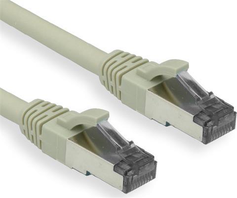 OXnet patch kábel CAT6, S/FTP, PVC, AWG26, 250MHz, 0.25m, šedý