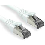 OXnet patch kábel CAT6A, S/FTP, LSOH, AWG26, 500MHz, 0.5m, biely
