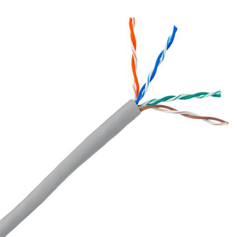 SIEMON sieťový kábel, CAT5E, UTP, PVC, AWG24, 0.57mm, šedý