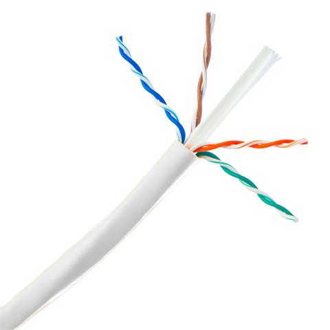 SIEMON sieťový kábel, CAT6, UTP, LSOH, AWG23, 0.57mm, 250 MHz, drôt, biely