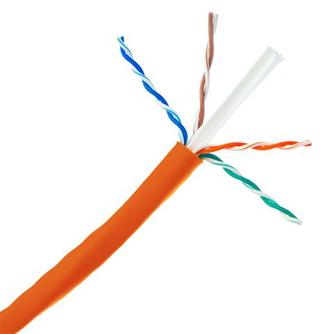 SIEMON sieťový kábel, CAT6, UTP, LSOH, AWG23, 0.57mm, oranžový