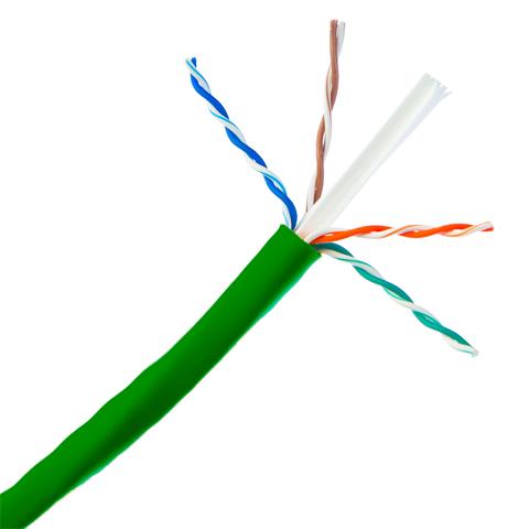 SIEMON sieťový kábel, CAT6, UTP, LSOH, AWG23, 0.57mm, zelený